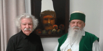 Visit to the Holy See of the Bektashi World Headquarters of the prominent painter Omer Kaleshi.