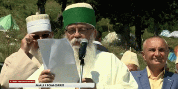August 22, 2018. The traditional ceremony of the Bektashi World Headquarters on Mount Tomorri