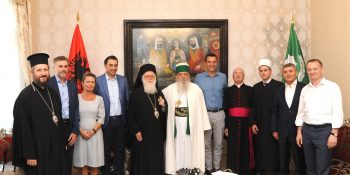 Local personalities congratulate Grandfather of Bektashi Community and the faithful on Eid al-Adha