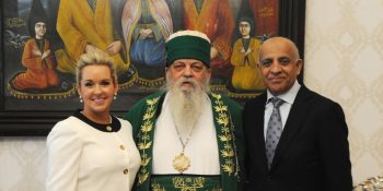 The World Leader, His Holiness Haxhi Dede Edmond Brahimaj, received in a special meeting the Vice President of the American Jewish Congress, Mr. Munr Kazmir