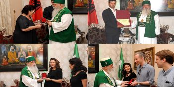 Gratitude to the family of the valuable friend and permanent collaborator in his contribution to Bektashism, researcher , writer and archaeologist Moikom Zeqo.