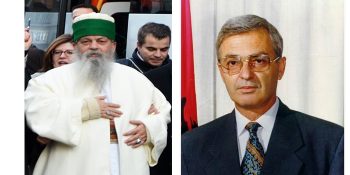 Bektashi World Leader, His Grace Haxhi Dede Edmond Brahimaj, congratulates Rexhep Mejdani on his 76th birthday