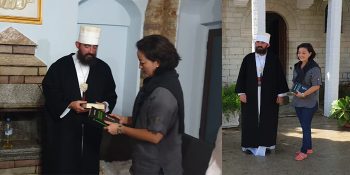 Visit of the American Ambassador, Yuri Kim, in the tekke of Zall, Gjirokastra.