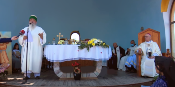 The Bektashi World Leader, His Grace Haxhi Dede Edmond Brahimaj, at the same time Chairman of the Inter Religious Council of Albania, participates and greets the feast of Shna Ndout.