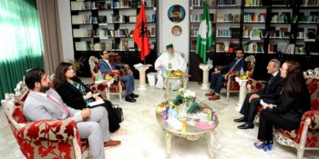 The Bektashi World Leader, His Holiness, Haji Dede Edmond Brahimaj, received today the delegation of the International Center of Excellence for Combating Violent Extremism, “Hedayah”, of the United Arab Emirates