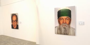 Portrait of Dede Edmond Brahimaj, in the Photo Exhibition, “Image Anatomy”, by Edvin Çelo