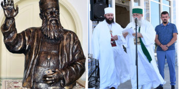 Ashura day and placement of the bust of the former World Leader, dede Reshat Bardhi, in the tekke of Kuzum Babai, Vlora