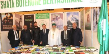 Bektashi World Leader, Dede Edmond Brahimaj, visits “Book Fair-2021”