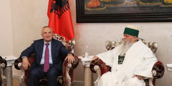 Eid Mubarak. The World Grandfather, Dede Edmond Brahimaj, welcomes high state personalities, ambassadors, leaders of various religious faiths and believers