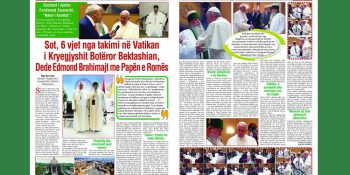 Today, 6 years since the meeting in the Vatican, of the Bektashi World Grandfather, Dede Edmond Brahimaj, with the Pope of Rome