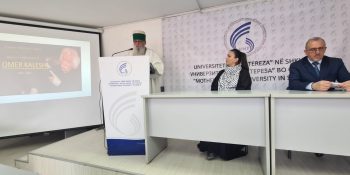 The World Grandfather, Dede Edmond Brahimaj, participates and greets the commemorative meeting, organized in commemoration of the life and artistic activity of the painter Omer Kaleshi!