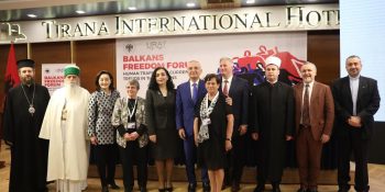 Dede Edmond Brahimaj, participates in the “Balkan Freedom Forum” on the topic “The current trend of human trafficking in the Balkans”