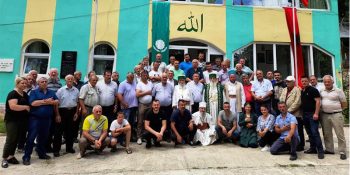 Dede Edmond Brahimaj, participates in the annual traditional pilgrimage, in the village of Bllaca.