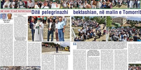 The Bektashi pilgrimage to Mount Tomorri, in the central media