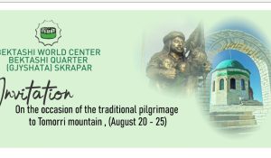 INVITATION. ON THE OCCASION OF THE TRADITIONAL PILGRIMAGE TO TOMORRI MOUNTAIN, (AUGUST 20 – 25)