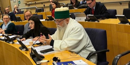 KRYEGJYSHI BOTËROR, HAXHI DEDE EDMOND BRAHIMAJ MERR PJESË NË TRYEZËN E PËRBASHKËT PËR DIALOGUN FETAR, NË BRUKSEL