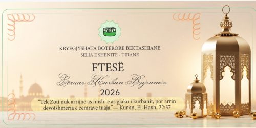 FTESË. GËZUAR KURBAN BAJRAMIN 2026!